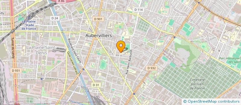 localisation de l'entreprise MADAME GAELLE PETIT à AUBERVILLIERS