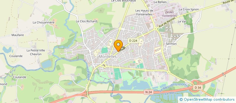 localisation de l'entreprise MADAME GAELLE PIEDERRIERE  MORDELLES