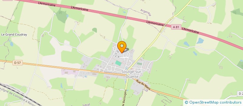 localisation de l'entreprise MADAME GAELLE POIRIER  SOULGE-SUR-OUETTE