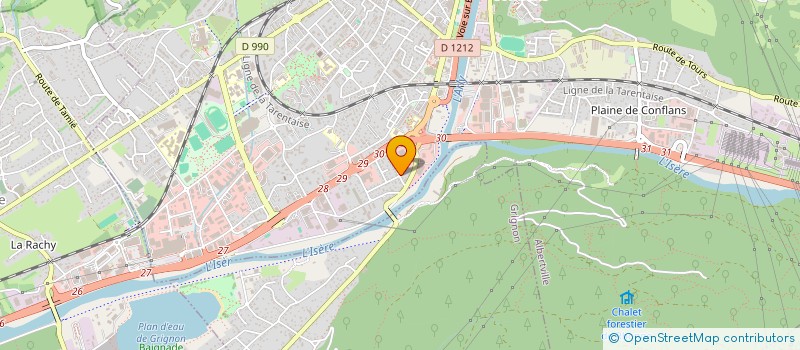 localisation de l'entreprise MADAME GAELLE POLY  ALBERTVILLE