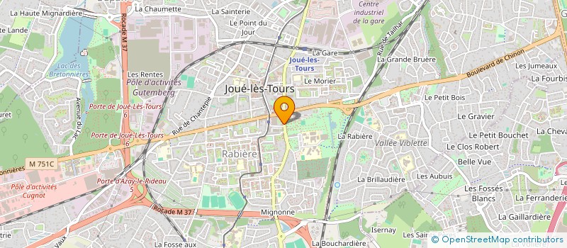 localisation de l'entreprise MADAME GAELLE PORET  JOUE-LES-TOURS