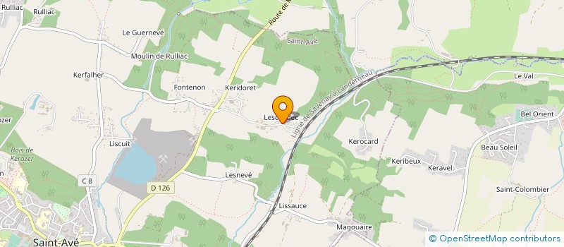 localisation de l'entreprise MADAME GAELLE PRIGENT  SAINT-AVE