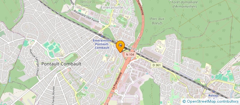 localisation de l'entreprise MADAME GAELLE PRO à PONTAULT-COMBAULT