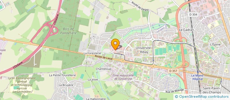 localisation de l'entreprise MADAME GAELLE QUEFFELEC  LE MANS