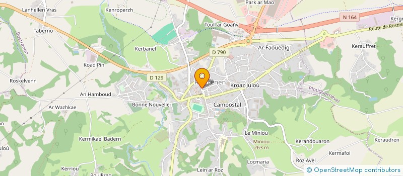 localisation de l'entreprise MADAME GAELLE QUENNEC à ROSTRENEN
