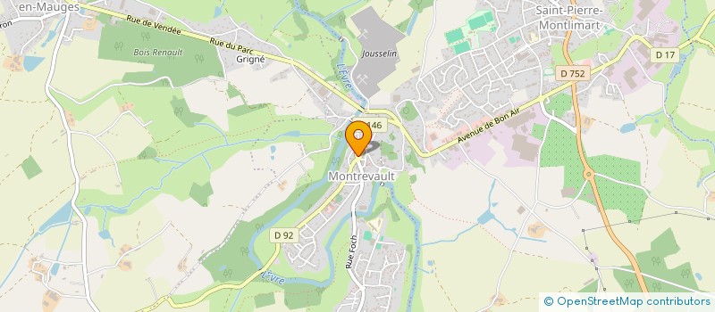 localisation de l'entreprise MADAME GAELLE RAIMBAULT à MONTREVAULT-SUR-EVRE