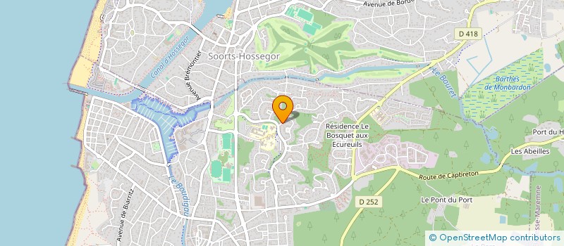 localisation de l'entreprise MADAME GAELLE RAYMOND  CAPBRETON