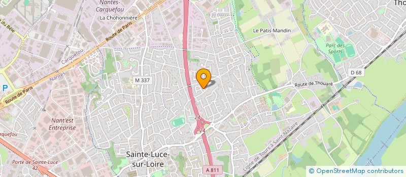 localisation de l'entreprise MADAME GAELLE RETIERE  SAINTE-LUCE-SUR-LOIRE