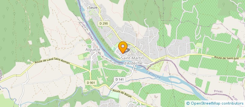 localisation de l'entreprise MADAME GAELLE REY à SAINT MARTIN D'ARDECHE