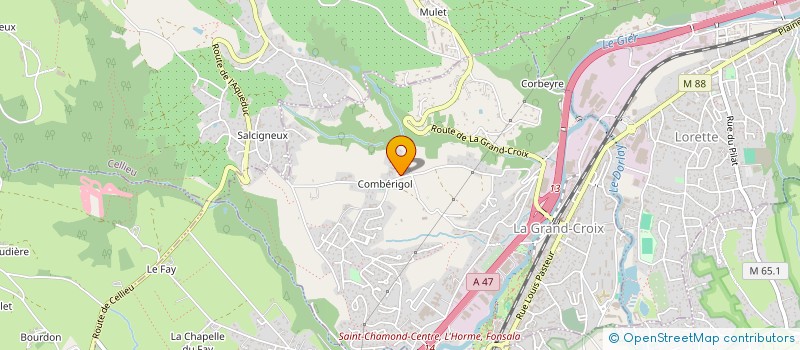 localisation de l'entreprise MADAME GAELLE REY  LA GRAND-CROIX