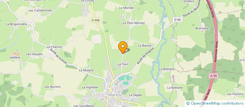 localisation de l'entreprise MADAME GAELLE RIBET  MARBOZ