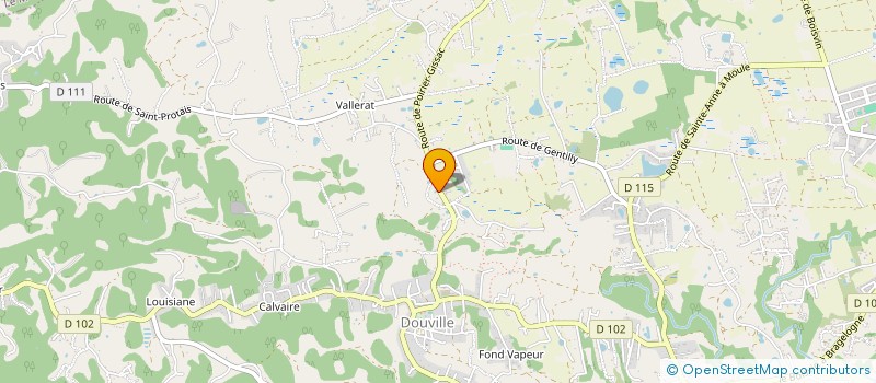 localisation de l'entreprise MADAME GAELLE RIVAL EPOUSE JEUFFRAIN  SAINTE-ANNE