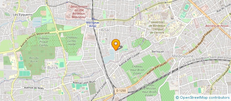 localisation de l'entreprise MADAME GAELLE ROCHARD  MERIGNAC