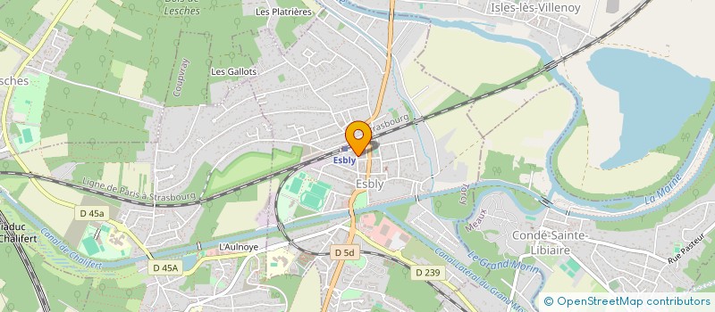 localisation de l'entreprise MADAME GAELLE ROLLET à ESBLY