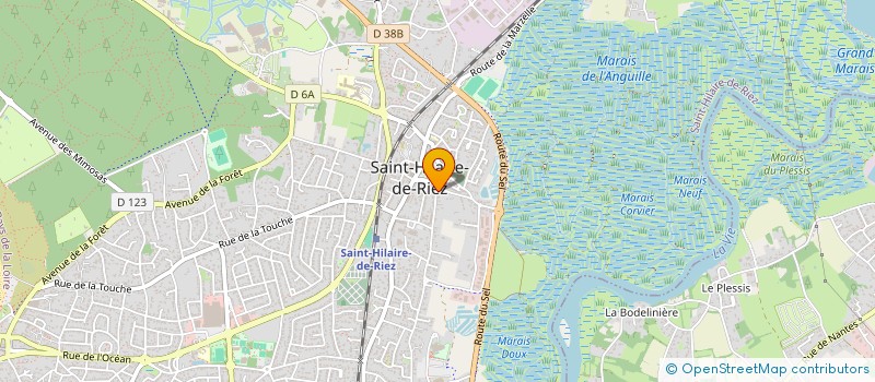 localisation de l'entreprise MADAME GAELLE ROUSSEAU  SAINT-HILAIRE-DE-RIEZ