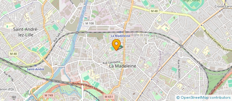 localisation de l'entreprise MADAME GAELLE ROUX à LA MADELEINE