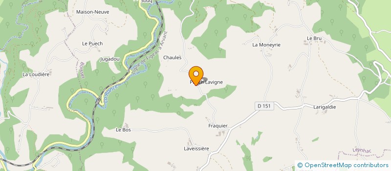 localisation de l'entreprise MADAME GAELLE SACHY à LEYNHAC