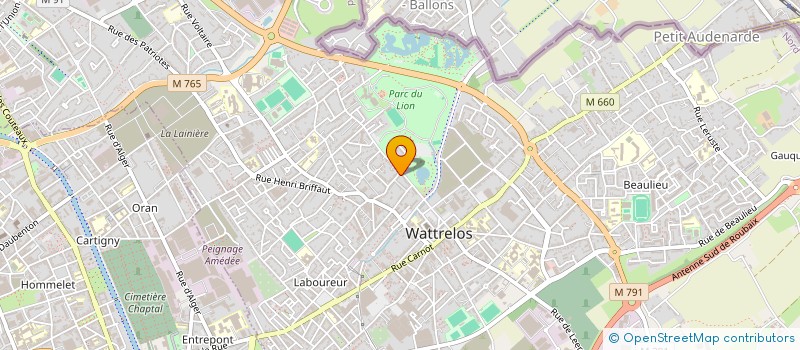 localisation de l'entreprise MADAME GAELLE SAEGAERT  WATTRELOS