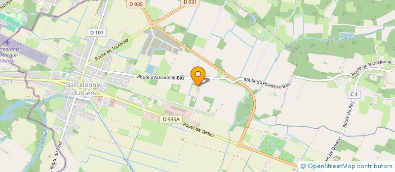 localisation de l'entreprise MADAME GAELLE SAINT CRICQ  BARCELONNE-DU-GERS