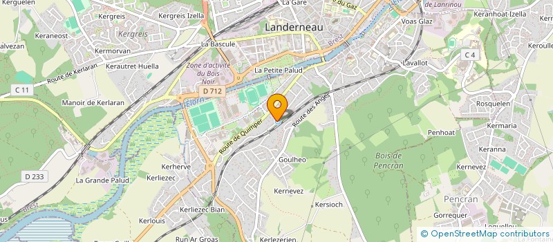 localisation de l'entreprise MADAME GAELLE SALAUN à LANDERNEAU