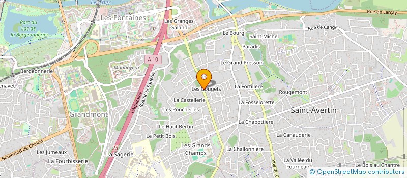 localisation de l'entreprise MADAME GAELLE SEGALEN  SAINT-AVERTIN