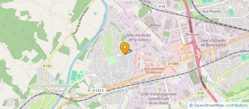 localisation de l'entreprise MADAME GAELLE SERRE  SAINT-PANTALEON-DE-LARCHE