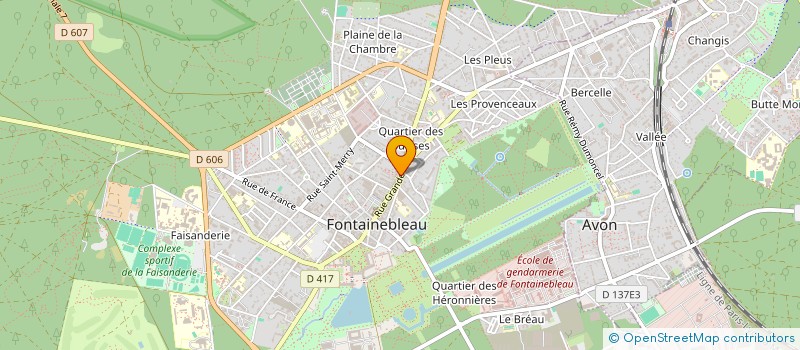 localisation de l'entreprise MADAME GAELLE SILASI  FONTAINEBLEAU