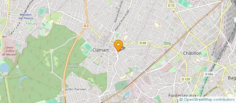 localisation de l'entreprise MADAME GAELLE SILVA à CLAMART