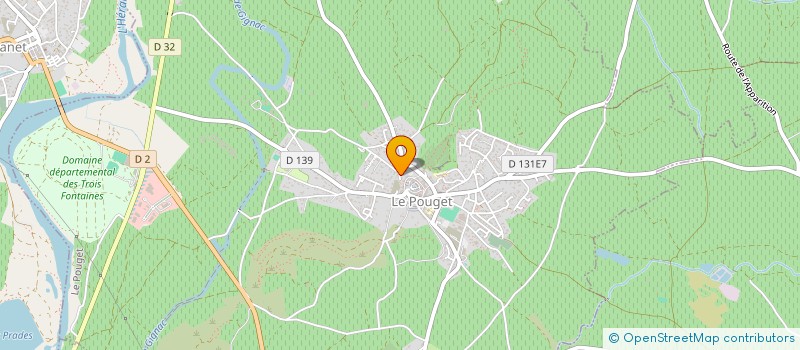 localisation de l'entreprise MADAME GAELLE STEINER  LE POUGET