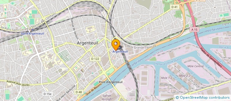 localisation de l'entreprise MADAME GAELLE SYLVESTRE  ARGENTEUIL