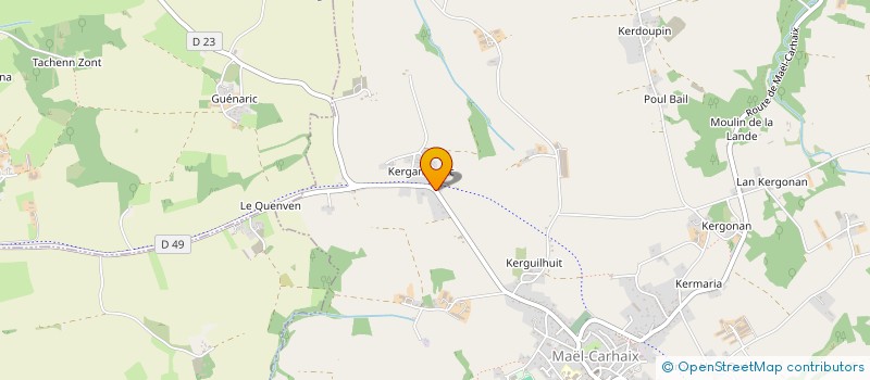 localisation de l'entreprise MADAME GAELLE TASSEL  MAEL-CARHAIX