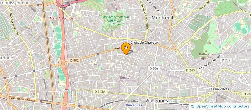 localisation de l'entreprise MADAME GAELLE THABARET  MONTREUIL