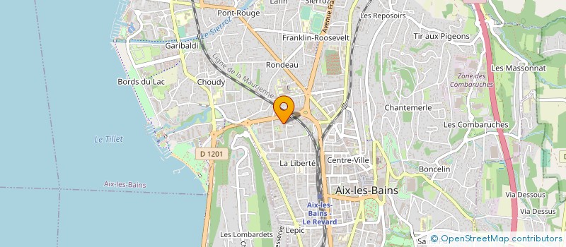 localisation de l'entreprise MADAME GAELLE THOMAS à AIX-LES-BAINS