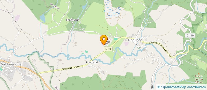 localisation de l'entreprise MADAME GAELLE THUILLIER  NOAILHAC