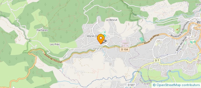 localisation de l'entreprise MADAME GAELLE VALLA  VEYRAS