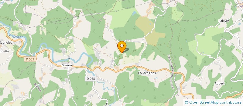 localisation de l'entreprise MADAME GAELLE VALLIER  SAINT-BARTHELEMY-GROZON