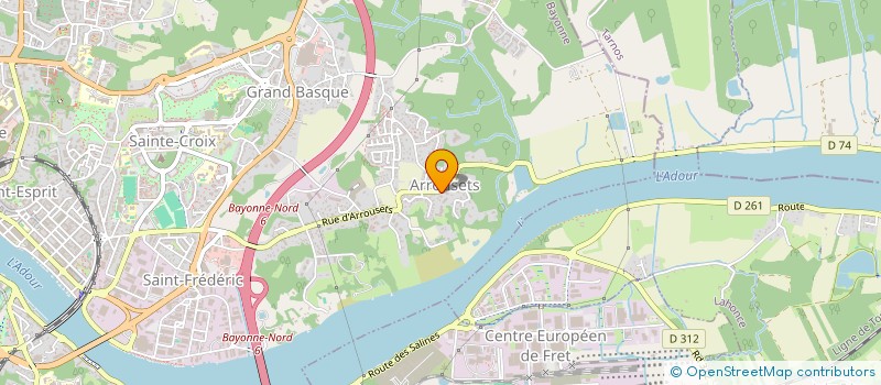 localisation de l'entreprise MADAME GAELLE VERGEZ  BAYONNE