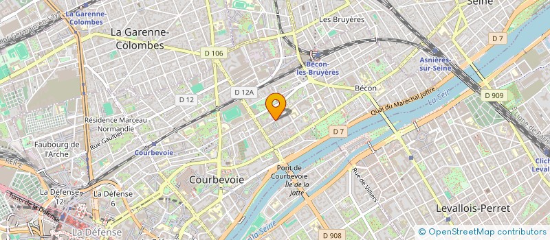 localisation de l'entreprise MADAME GAELLE VIKOR à COURBEVOIE