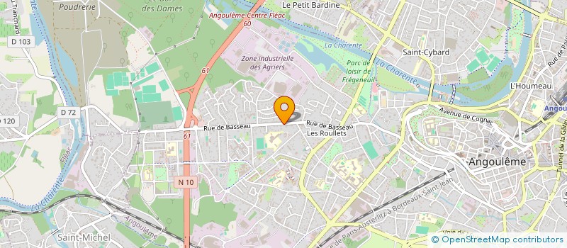 localisation de l'entreprise MADAME GAELLE VILLAIN à ANGOULEME