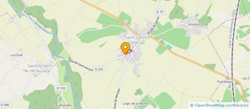 localisation de l'entreprise MADAME GAELLE VISSE à SAINT-GENIS-D'HIERSAC