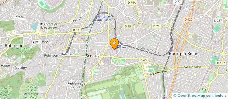localisation de l'entreprise MADAME GAETANE CROUX à SCEAUX