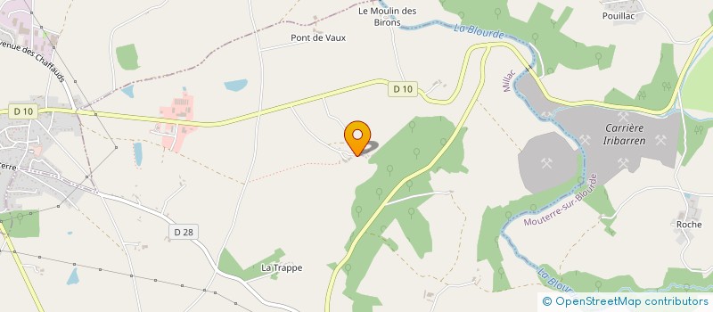 localisation de l'entreprise MADAME GAETANE DESMIERS  MILLAC