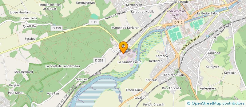 localisation de l'entreprise MADAME GAETANE GRIMONT à LA FOREST-LANDERNEAU
