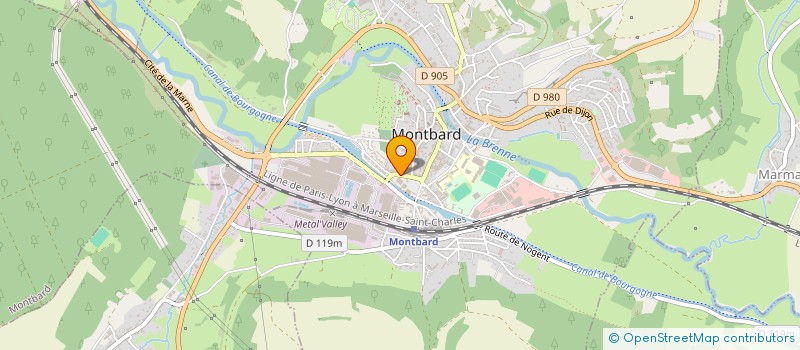 localisation de l'entreprise MADAME GAETANE GUIMIOT à MONTBARD