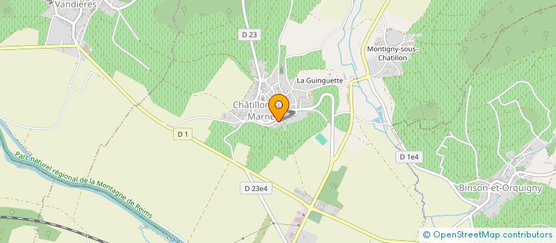 localisation de l'entreprise MADAME GAETANE LAMY  CHATILLON-SUR-MARNE