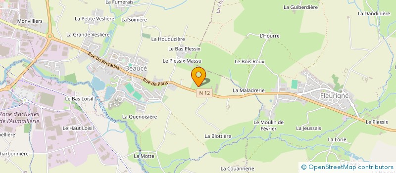 localisation de l'entreprise MADAME GAETANE LE KER  BEAUCE