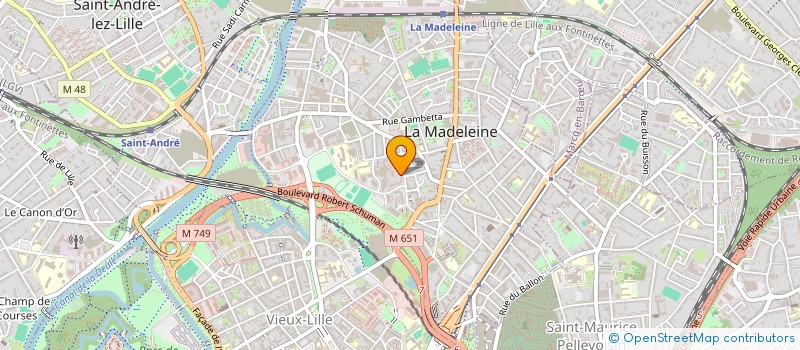 localisation de l'entreprise MADAME GAETANE LEMARCHAND à LA MADELEINE
