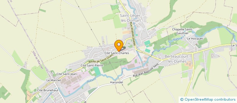 localisation de l'entreprise MADAME GAETANE LEROY  SAINT-LEGER-LES-DOMART