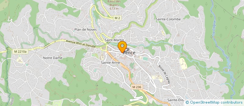 localisation de l'entreprise MADAME GAETANE PEREZ à VENCE