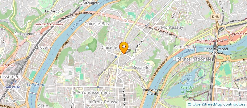 localisation de l'entreprise MADAME GAETANE ROQUET  CALUIRE-ET-CUIRE